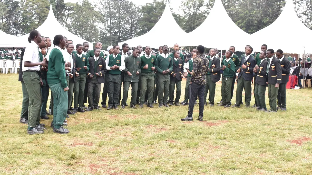 School choir performing